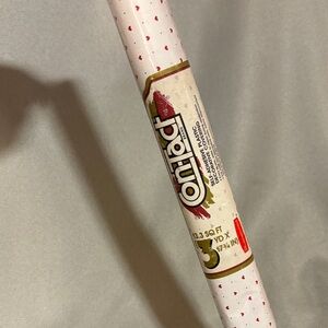 Vintage 1991 Rubbermaid Heart Print Roll Contact Paper